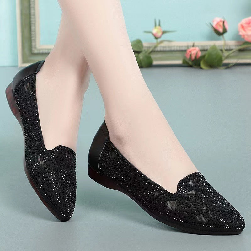 Women's Soft Low-cut Bottom Flat Hollowed Breathable Sandals