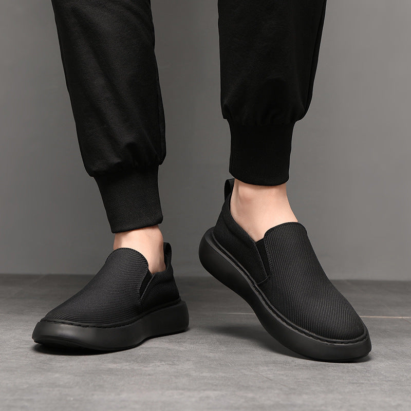 Men's Breathable Deodorant Fashion Sports Slip-on Soft Canvas Shoes