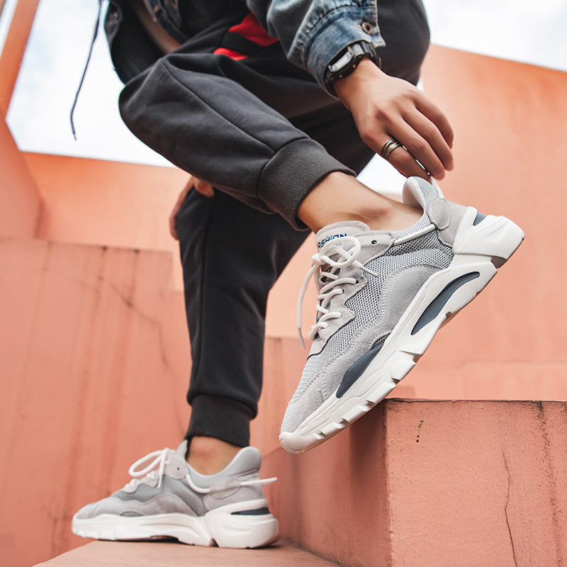 Height Increasing Leisure Genuine Breathable Sports Casual Shoes