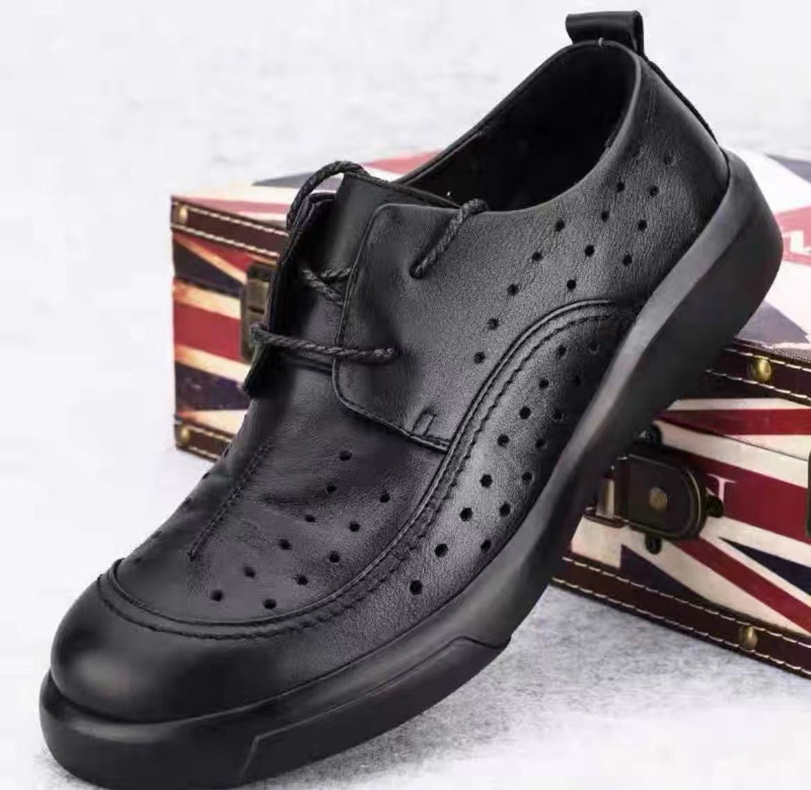 Men's Genuine Business Autumn Soft Bottom Versatile Leather Shoes