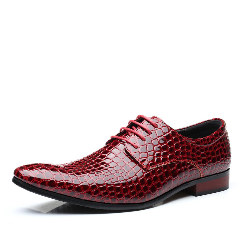 Men's Fashionable Trendy European Style British Plus Leather Shoes