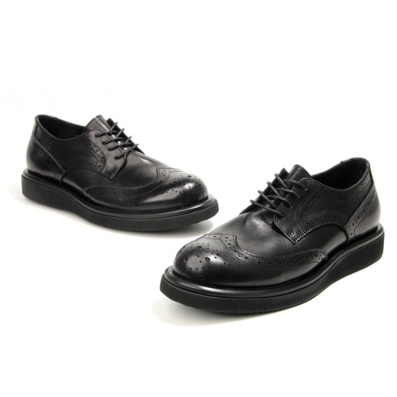 Men's Brogue British Retro Fashion Trends Platform Men's Shoes