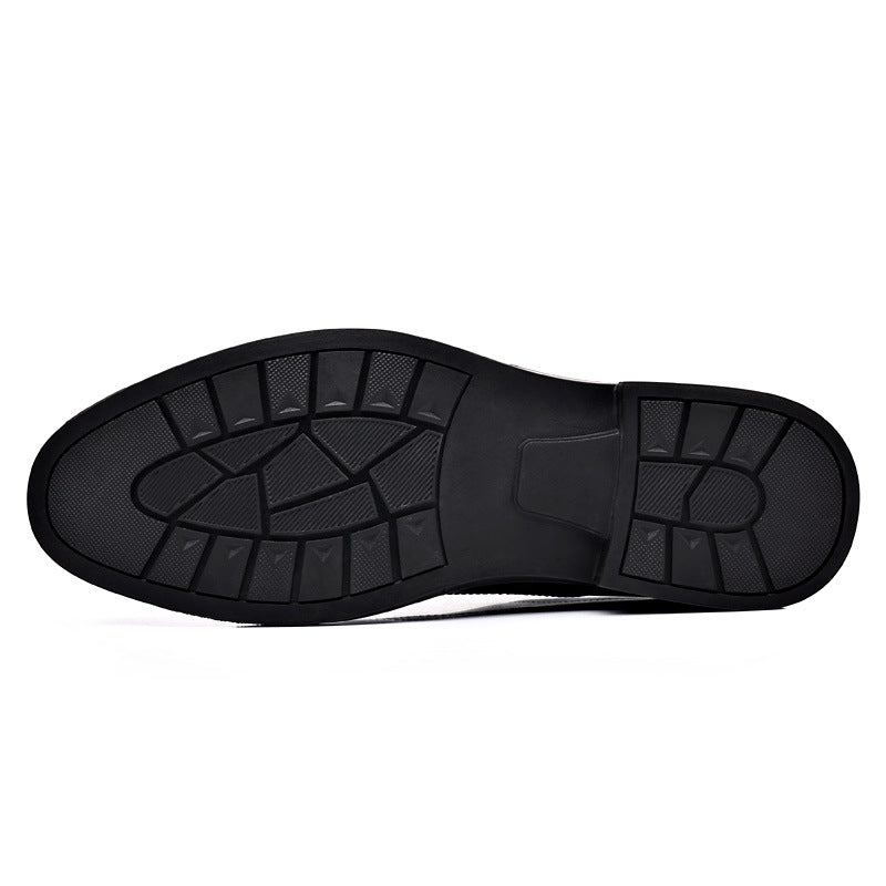 Men's Spring Breathable Business Formal Wear Soft Leather Shoes