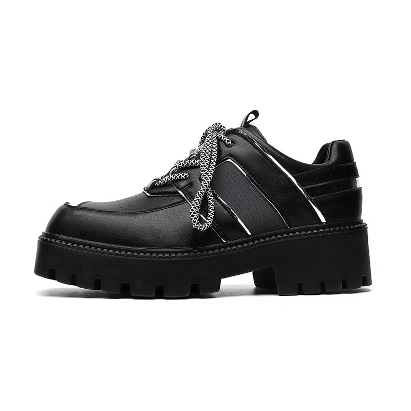 Men's Formal Wear Fashion Square Toe English Style Casual Shoes