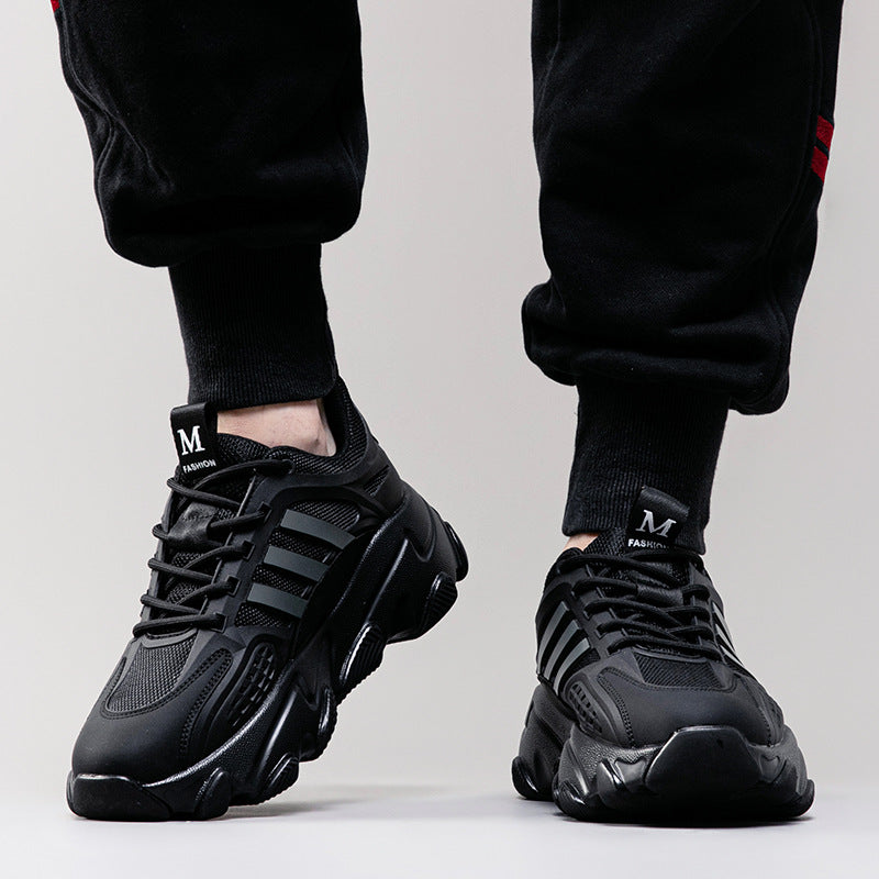 Men's Mesh Fashion Platform Height Increasing Insole Sneakers