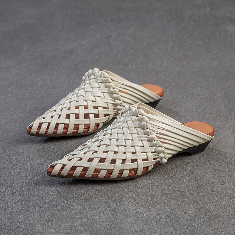 Women's Hand-woven Elegant Breathable Fashion Cattlehide Sandals