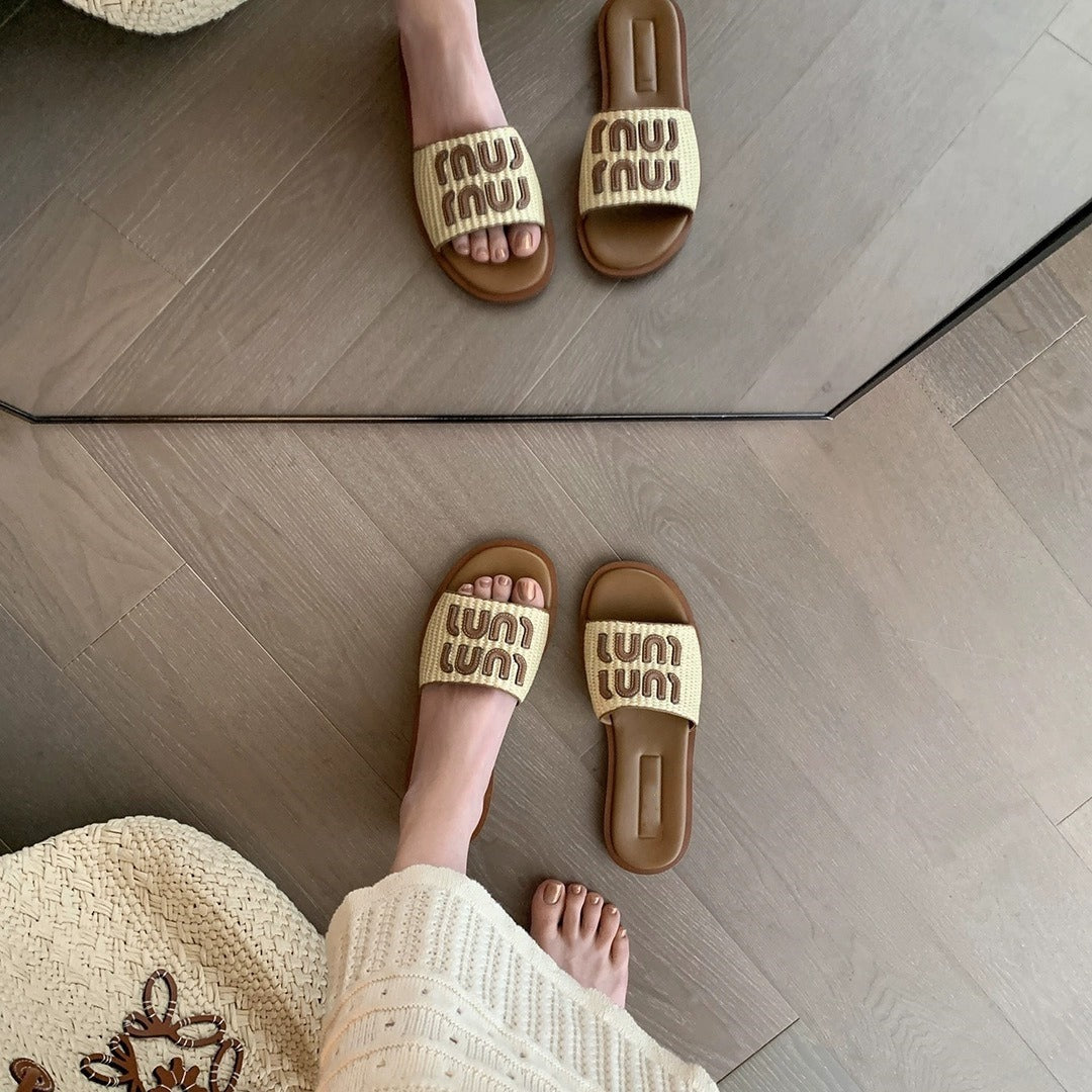 Women's Su Woven Flat Daily Beach Summer Outdoor Wear Sandals