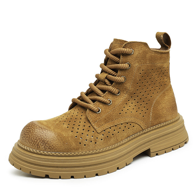 Men's Summer Breathable Couple Martin Versatile Thick Boots