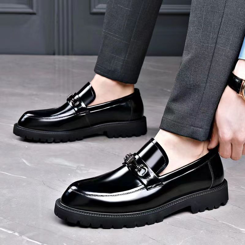 Men's Pedal Genuine Platform Advanced Breathable British Men's Business Leather Shoes