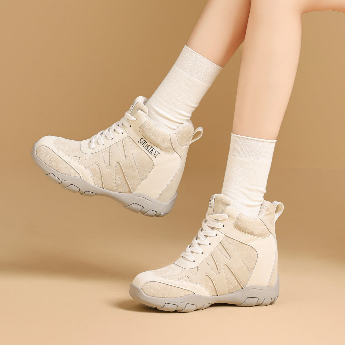 Insole Small Fashion Outdoor Mountaineering Western In Cotton Women's Casual Shoes