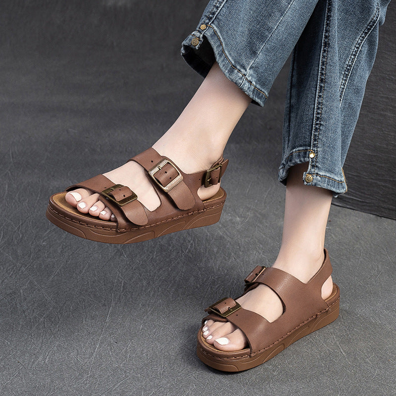 Women's Breathable Mobile Buckle Fashion First Layer Sandals