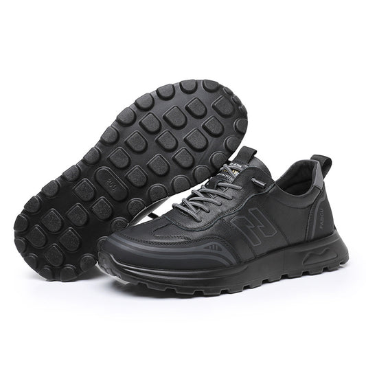 Men's Spring Korean First Layer Cowhide Fashion Men's Shoes
