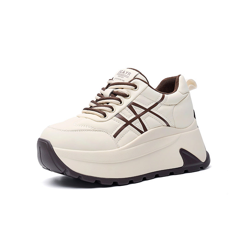 Women's Trendy Thick Bottom Heightened Easy Wear Super Women's Sports Shoes
