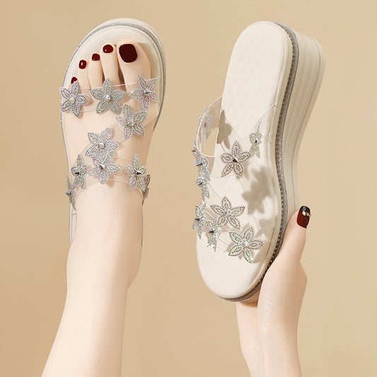 Women's Summer Fashion Soft Bottom High Platform Slippers