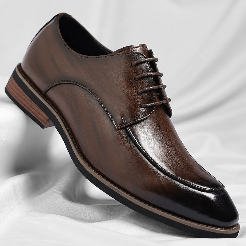 Men's Plus Size Breathable Leisure Trendy Fashion Joker Men's Business Leather Shoes