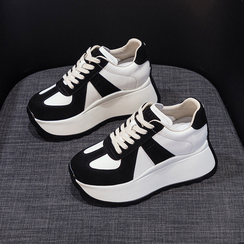Women's Autumn Platform Height Increasing Insole Korean Women's Shoes
