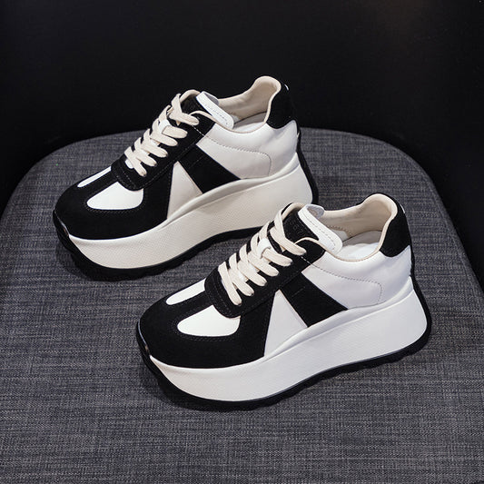 Women's Autumn Platform Height Increasing Insole Korean Women's Shoes