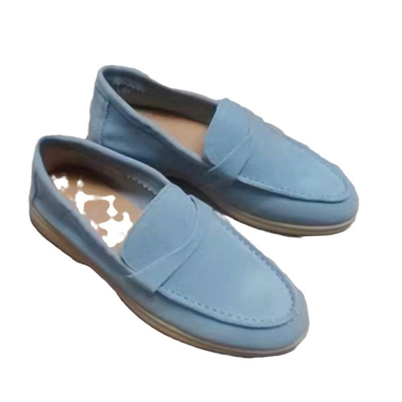 Women's England Style Plus Size Comfort Slip-on Loafers