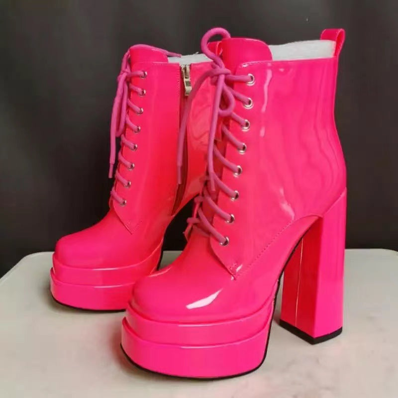 Women's Double Waterproof Platform High Super Chunky Boots