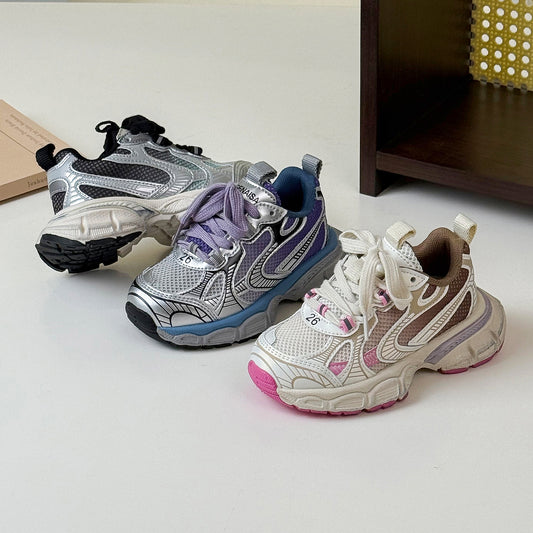 Children's Sale Dad Fashion Trendy Contrast Color Lightweight Kid's Sneakers