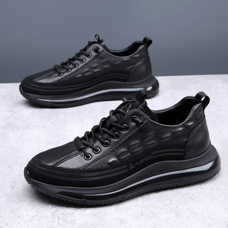 Men's Genuine Air Cushion Soft Bottom Height Men's Casual Shoes