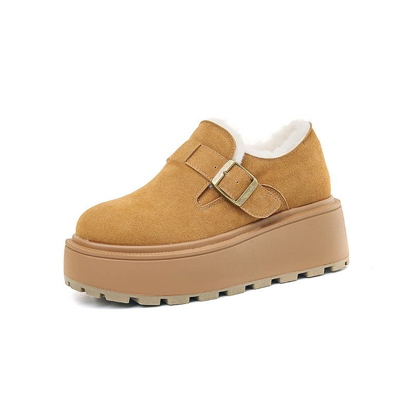 Women's Thick Bottom Fleece-lined Authentic Cotton Warm Snow Boots
