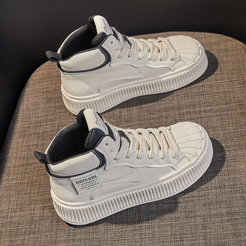 Women's Top White Korean Style Thick Bottom Women's Sports Shoes