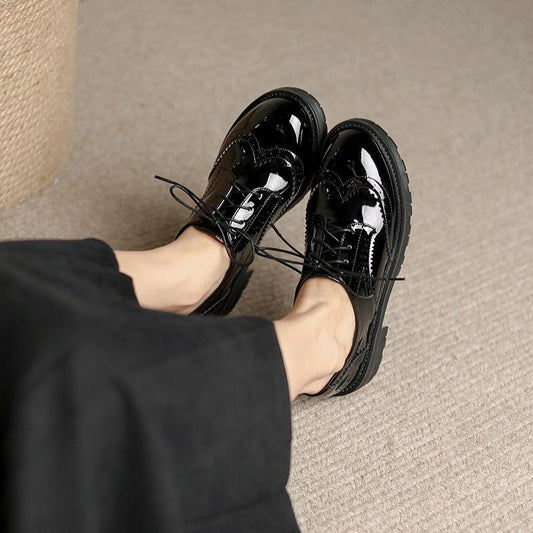 Women's Soft Platform Front Round Toe Hollow Casual Shoes