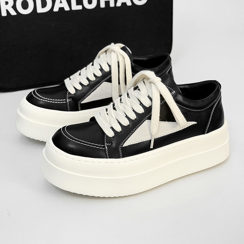 Women's & Men's Triangle Thick-soled Board Couple American Big Sneakers