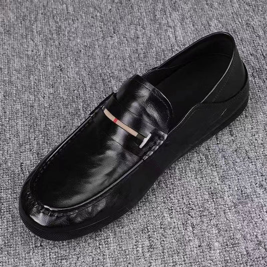 Men's Summer Authentic Business Slip-on Lazy Doug Leather Shoes