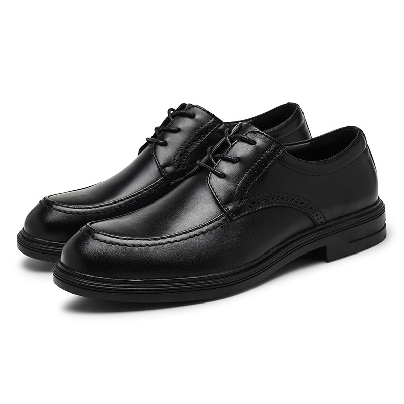 Men's Large Size Soft Bottom British Business Leather Shoes