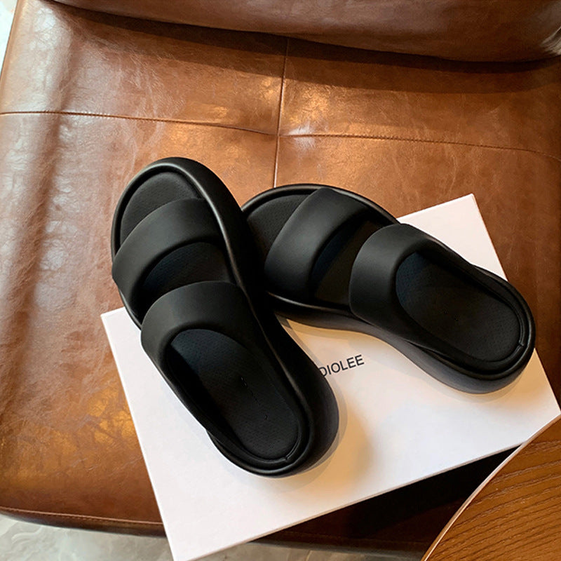 Women's Head Thick Bottom Wide-brimmed With Platform Sandals