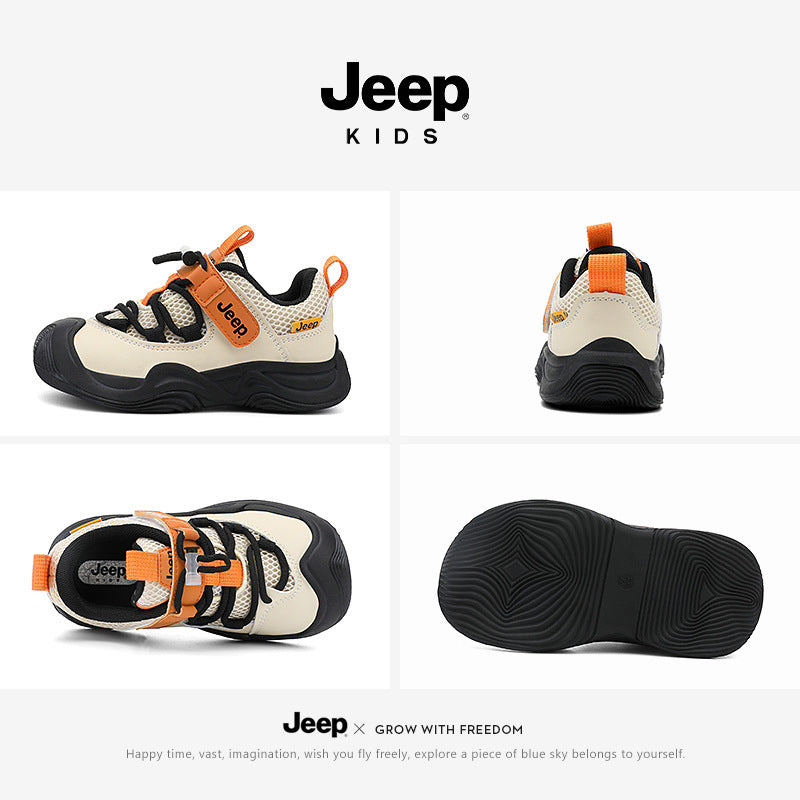 Children's Boys Mesh Surface Soft Bottom Spring Casual Shoes