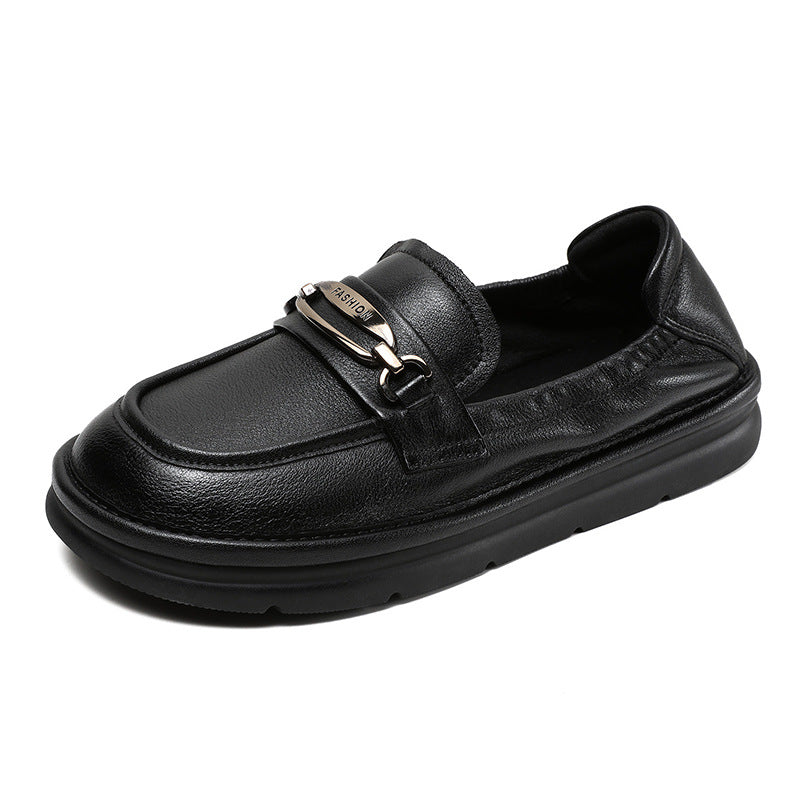 Pumps Female Beige Soft Bottom Surface Nurse Loafers