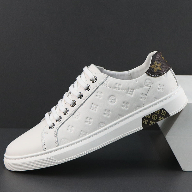 Men's Summer Trendy Easy Wear Genuine Cowhide Sneakers