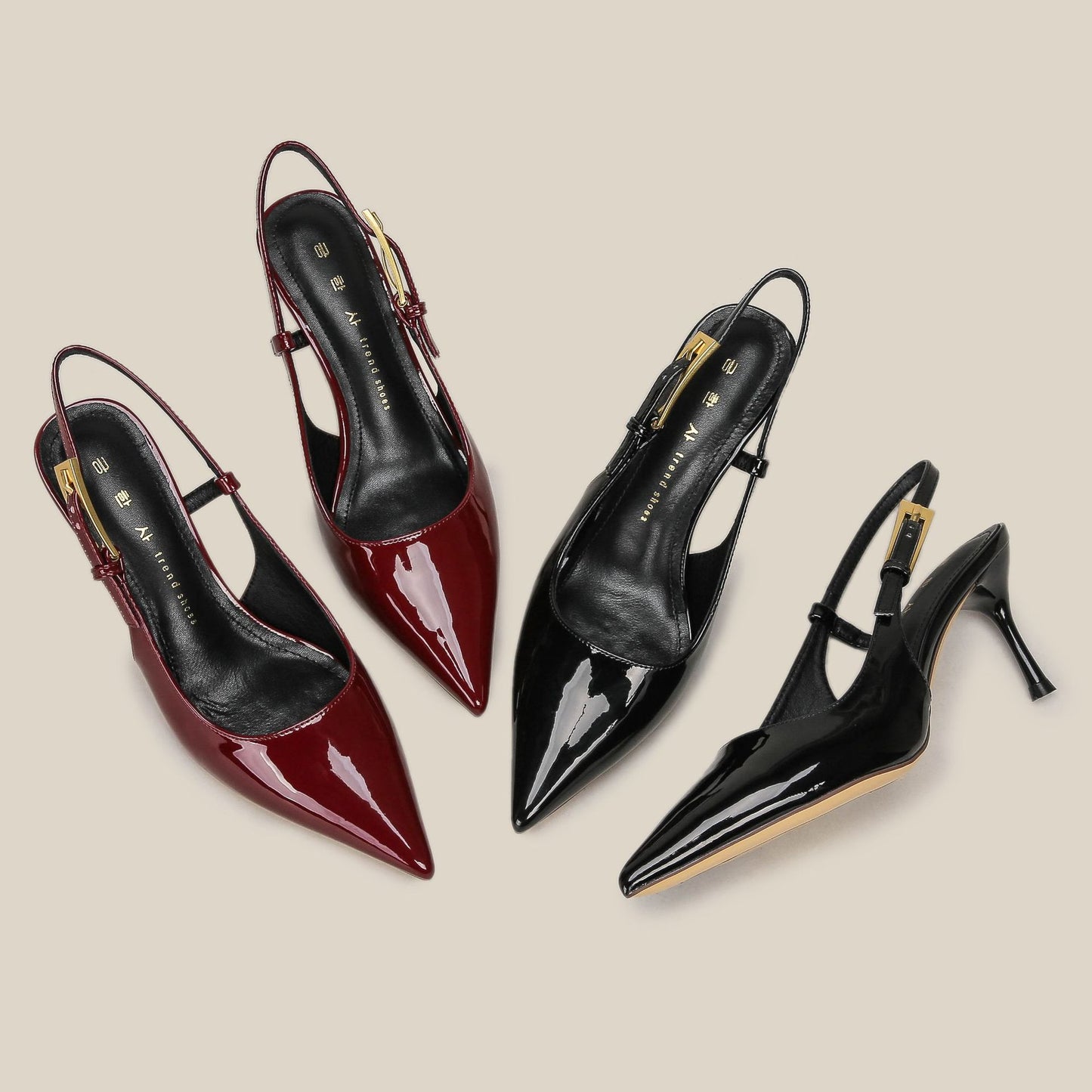 Women's Back Empty Pointed Toe Stiletto Classic Heels