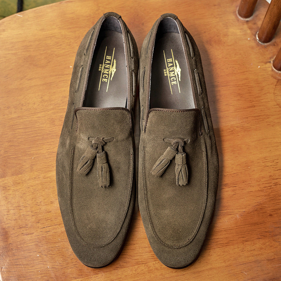 Men's One Also Price Business British Suede Loafers
