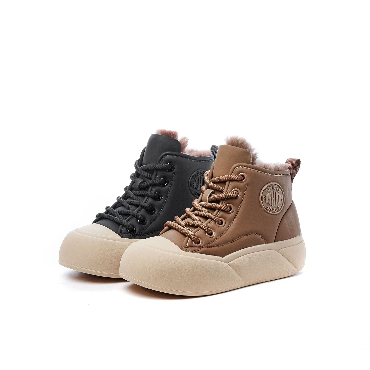 Fleece-lined Thickening Thermal Cotton Soft Bottom Boots
