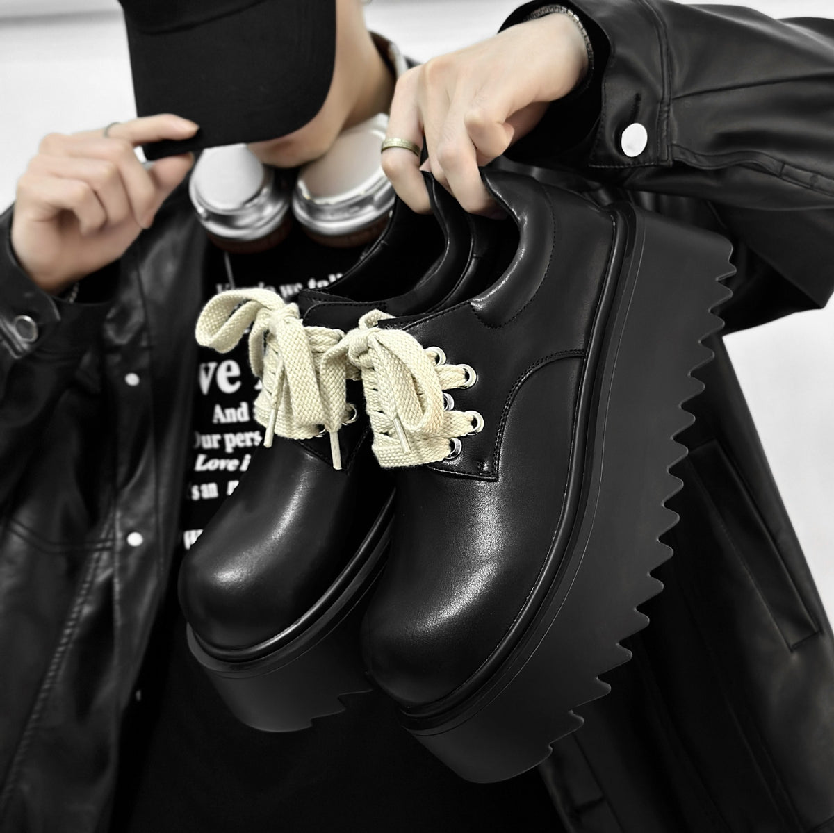 Casual Cool New Men's Thick Bottom Leather Shoes