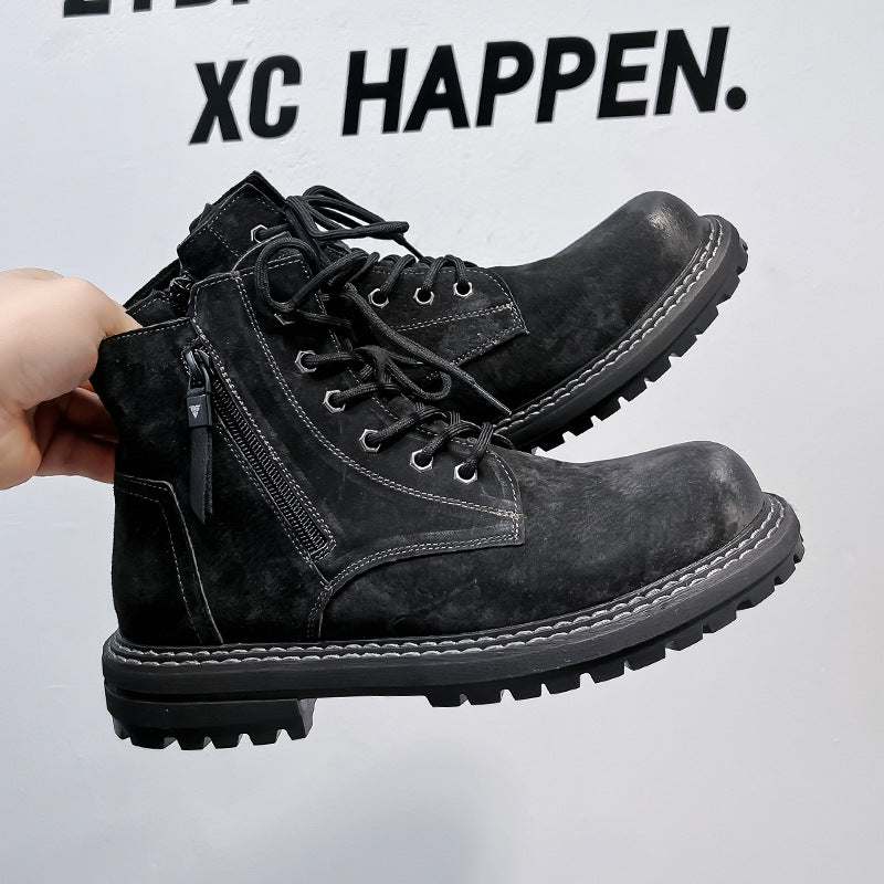 Men's Fashion Autumn Invisible Elevated British Style Boots