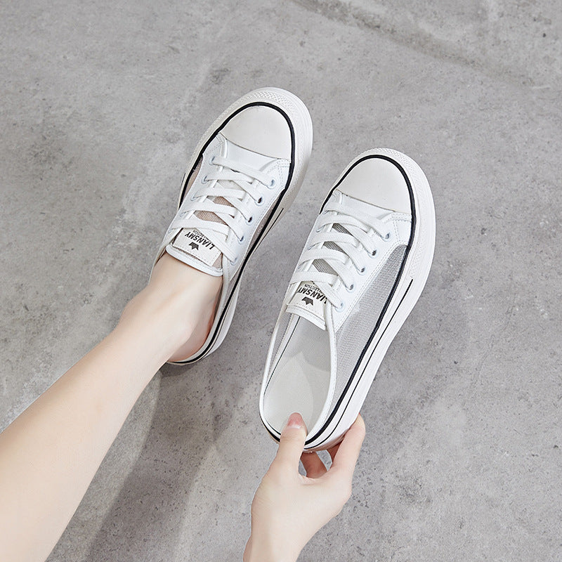 Women's Half Outer Wear Thick Bottom Increased Slippers