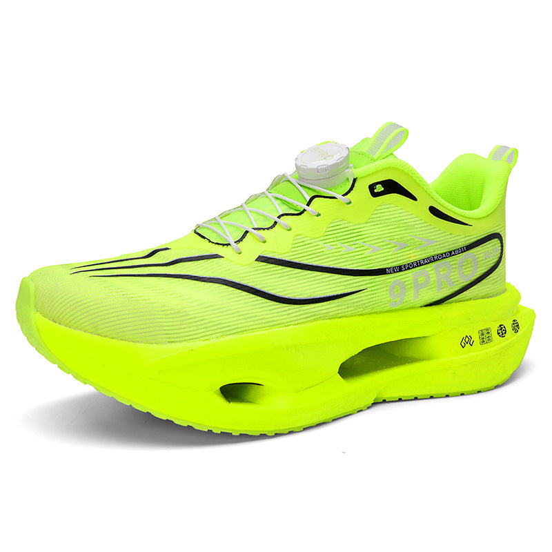Carbon Plate Running Rotating Button Sports Shock Sneakers