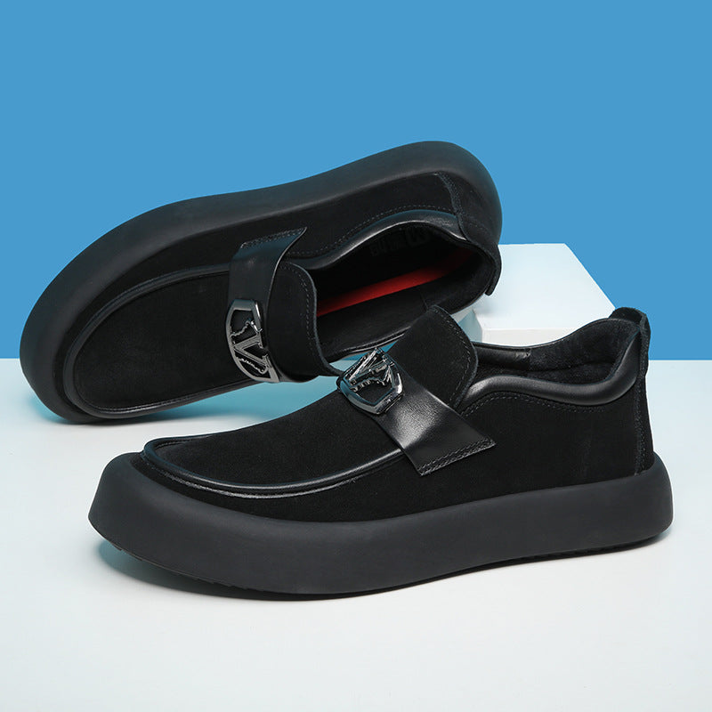 Men's Slouchy Autumn Fashion Suede Slip-on Sneakers