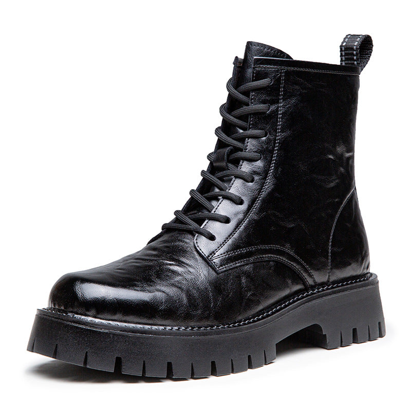 Men's Korean Style Fleece Lined Padded Warm Boots