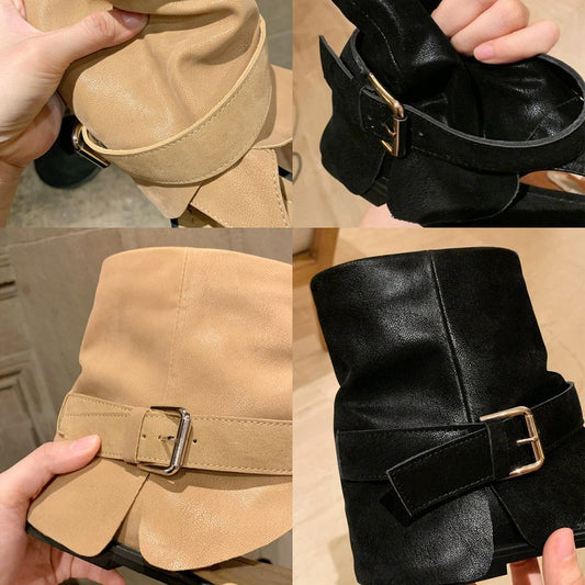 Fashion Toe Summer Genuine Round Personality Sandals