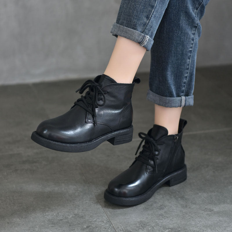 Women's Mid Authentic Martin Red Retro Washed Boots