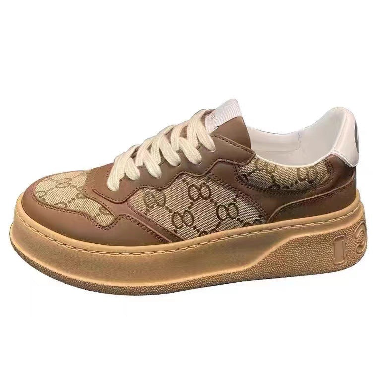 Women's Platform Height Increasing Leisure Biscuit Shape Casual Shoes