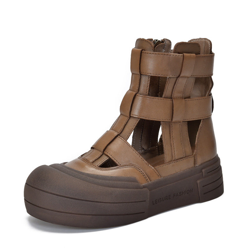 Women's Activity Price Platform Genuine Hollow Closed Sandals