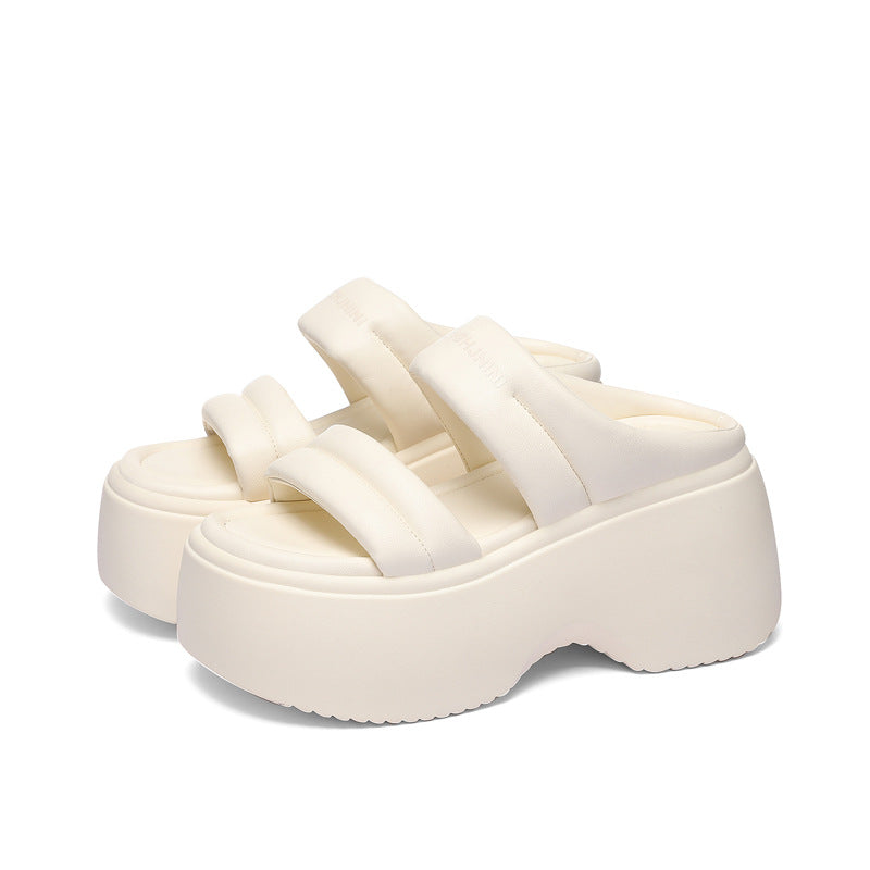 Women's Outer Wear Summer Thick Bottom Increased Sandals