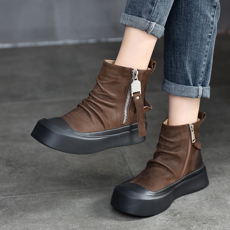 Activity Price Booties Handmade Single Pleated Boots
